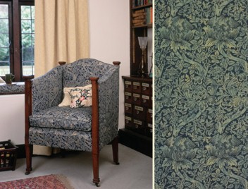 WILLIAM MORRIS ROSE & THISTLE FABRIC